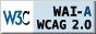Logo poziomu zgodności A, W3C WAI WCAG 2.0